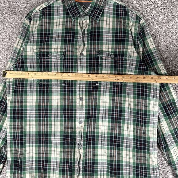 Croft Barrow Quick Dry Shirt Men L Plaid Vented Roll Tab Hiking Outdoors Fishing - Picture 5 of 8